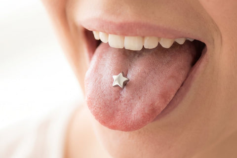 Piercing Langue Étoile