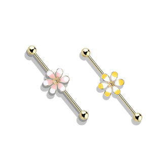 Barre industriel Fleurs Bicolore