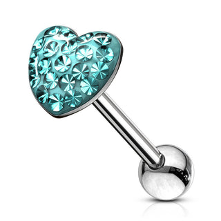 Barre Langue Coeur Zircone