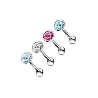 Barre Langue Zircone Ronde