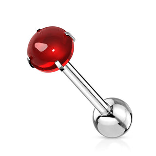 Barre Langue Pierre Cabochon
