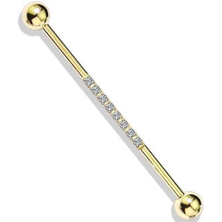 Barre industriel Bille Argent Ligne Zircone