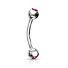 Argent/Fuchsia rose vif