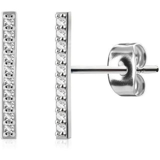 Bouton d'Oreille Barre Zircone