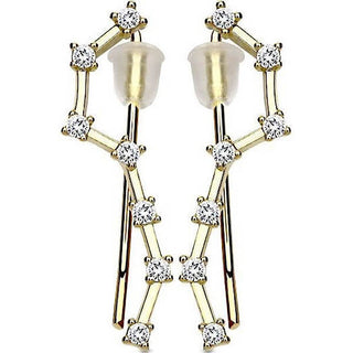 Boucle d'Oreille Grimpante Chaîne Zircone