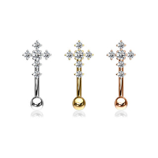 Sourcil Croix Zircone