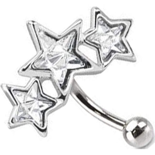 Sourcil Étoile Argent Zircon