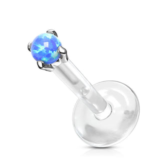 Or 14kt Labret Opale Ronde