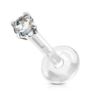 Or 14kt Labret Zircone