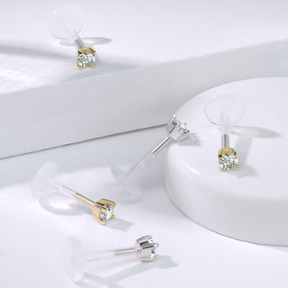 Or 14kt Labret Zircone