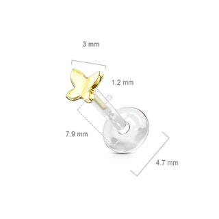 Or 14kt Labret Papillon