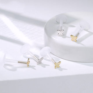 Or 14kt Labret Papillon