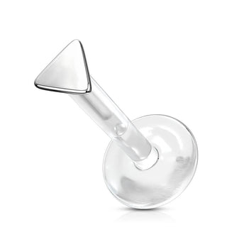 Or 14kt Labret Triangle Plat