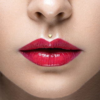 Or 14kt Labret Cœur Plat