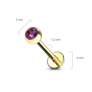Labret Bille Zircone