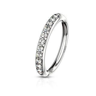 Or 14kt Anneau Zircone Pliable