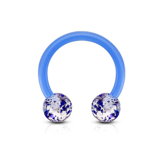 Acrylique Fer à cheval Bille Acrylique Ultra Pailletée