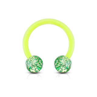 Acrylique Fer à cheval Bille Acrylique Ultra Pailletée