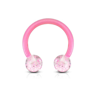 Acrylique Fer à cheval Bille Acrylique Ultra Pailletée