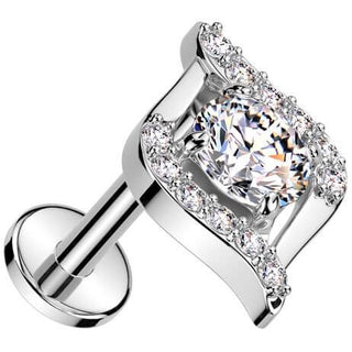 Labret œil égyptien zircone Enfoncer