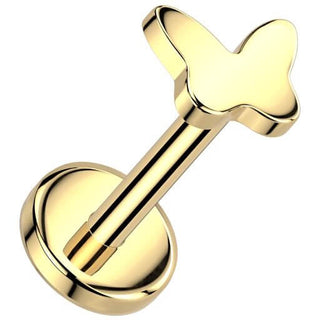 Titane Labret papillon Enfoncer