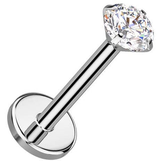 Titane Labret zircone Enfoncer