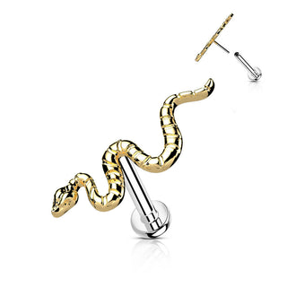 Titane Labret Serpent  Enfoncer