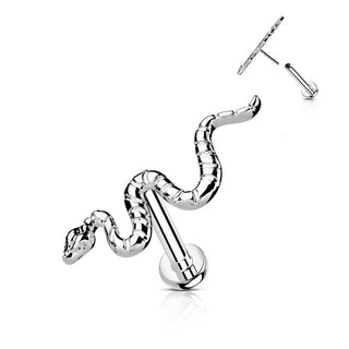 Titane Labret Serpent  Enfoncer