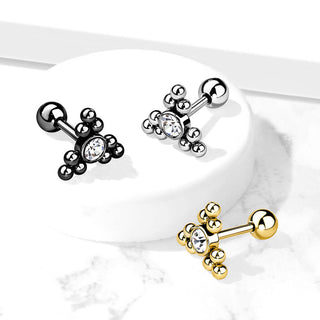 Barre Triangles Zircone