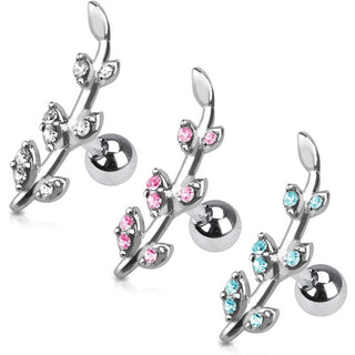 Barre Vigne Zircone Silver