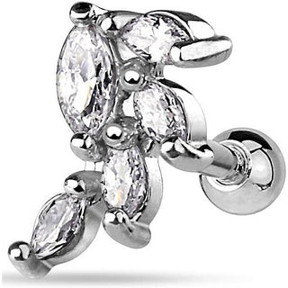 Barre Vigne Zircone Silver