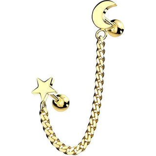 Barre Chaine Étoile Lune