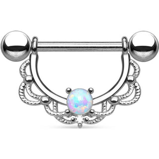 Téton Pendentif Couronne Opale