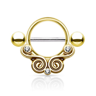 Téton Tourbillon Zircone ronde