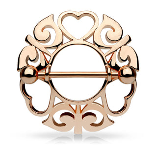 Téton Cœur Tribal Rond