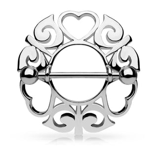 Téton Cœur Tribal Rond