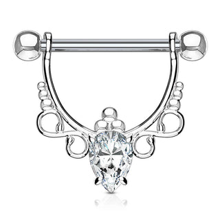 Téton Gouttes Pendantes Zircone