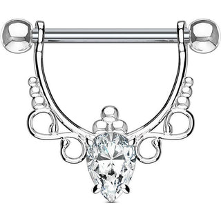 Téton Gouttes Pendantes Zircone