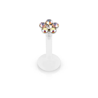 Labret Fleur Zircone