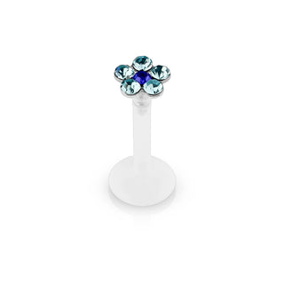 Labret Fleur Zircone