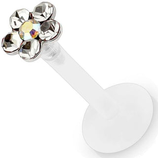 Labret Fleur Zircone