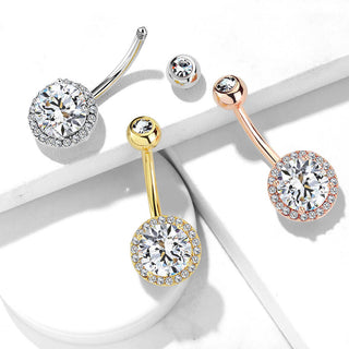 Piercing Nombril Zircone Ronde