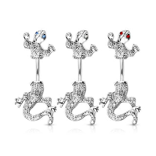 Piercing Nombril Caméléon Zircone Argent