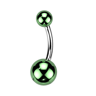 Piercing Nombril Bille Acrylic Revêtement En Verre