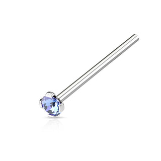 Nez Queue de Poisson Zircone Argent