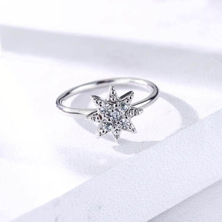 Anneau Étoile Zircone Pliable