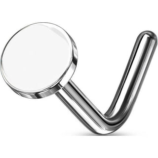 Nez En Forme de L Rond Plat