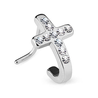 Nez En Forme de L Croix Zircone