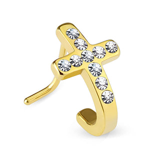 Nez En Forme de L Croix Zircone