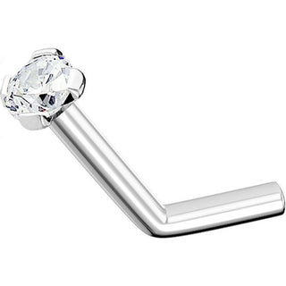 Nez En Forme de L Zircone Ronde